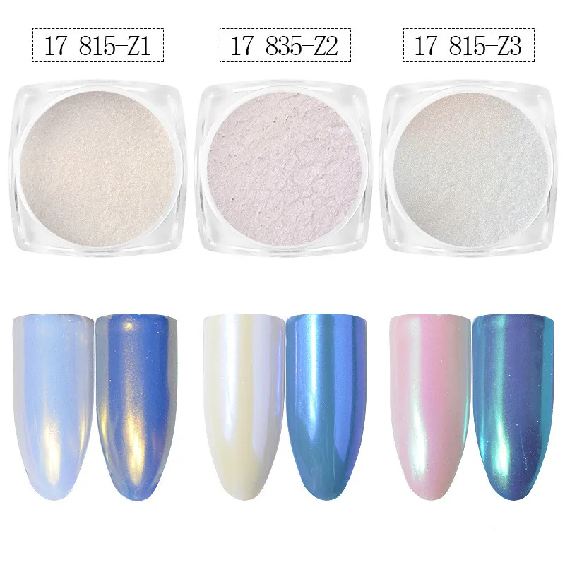 

Nail Pearl Diamond Mirror Powder Mirror Flash Pink Neon Shell Powder Mirage Powder 2G