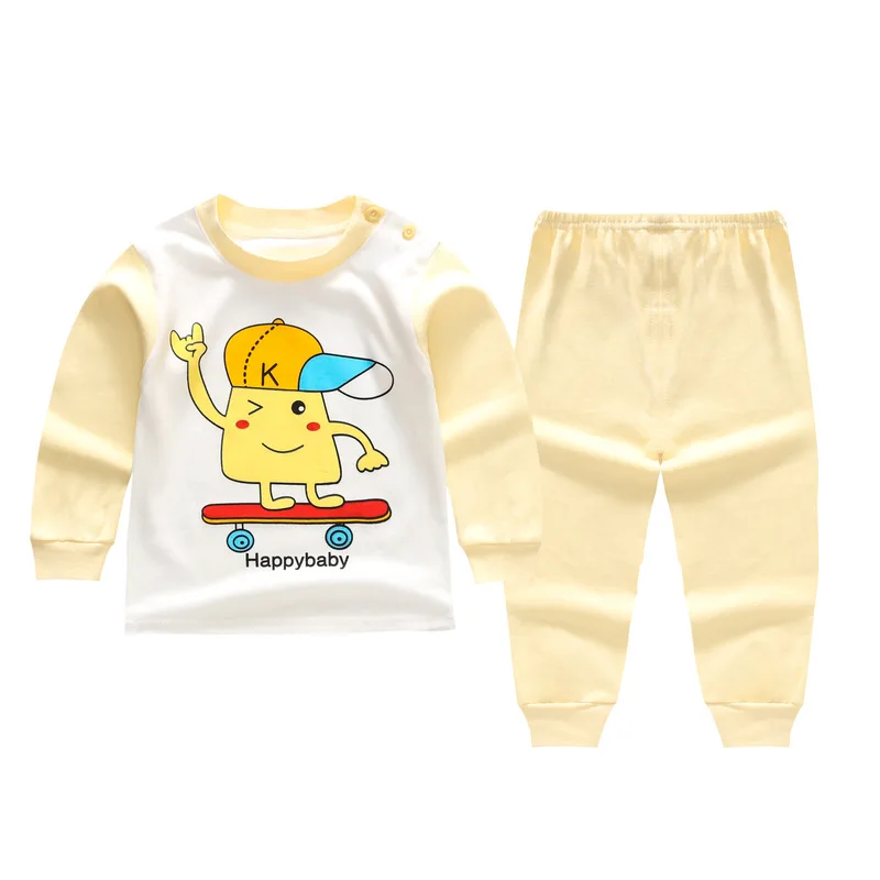 

Mioigee Autumn Winter 2019 Children Cute Cartoon Sets Baby Kids Girls Nightwear Pajamas Sets Baby Boys Pyjamas Sleepwear Suit