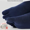 HSS Brand High Quality Business Men's Toe Socks Spring Winter Cotton Socks Black Five Finger Toe Socks for Male US Size (6.5-11) ► Photo 3/6
