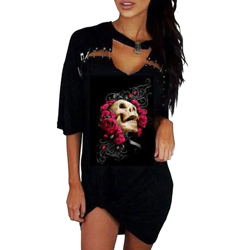 skull dress shirt womens