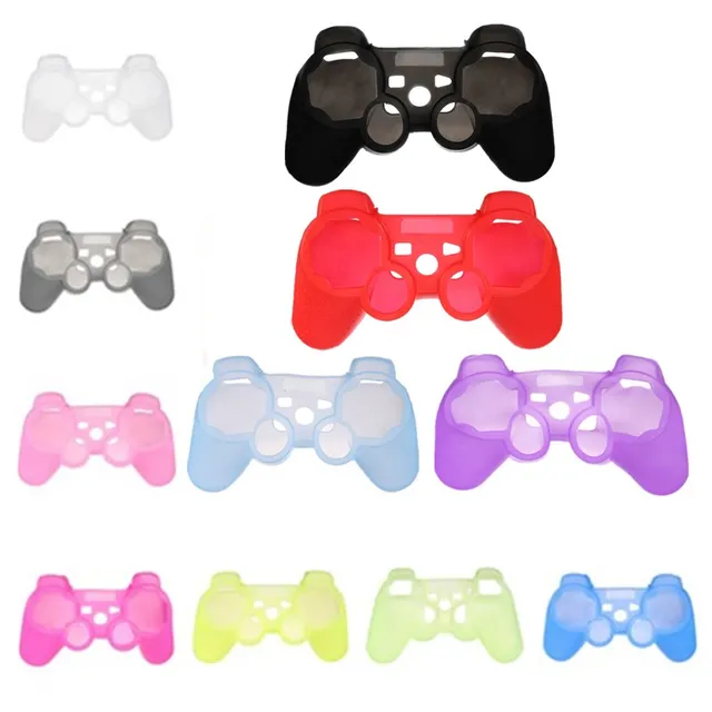 Cheap Multi-Colors Silicone Rubber Gamepad Protective Skin Cover Case for SONY for PlayStation 3 For PS3 Game Controller