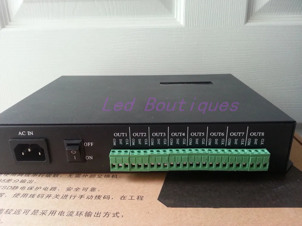 

T200K online/offline led pixel controller, can be controlled via PC, compatible WS2812 WS2811 6803 WS2801 IC RGB controller
