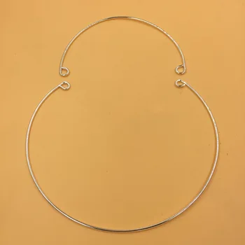 

Wired Choker Necklace Bohemian Jewelry style Collar Necklaces with 2 Loops Connectors Metal DIY Findings Hairband Hair Making