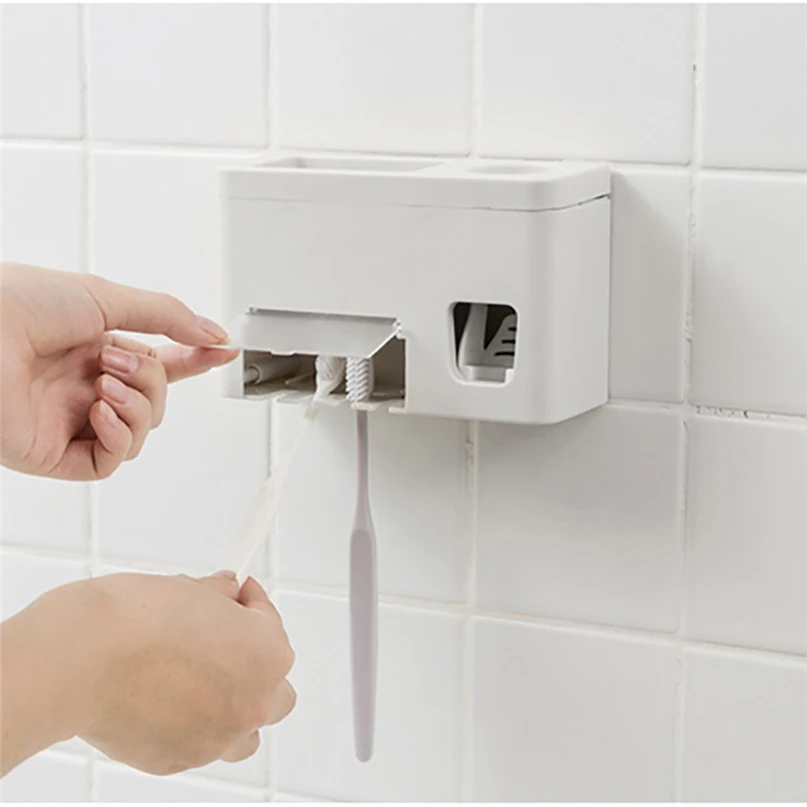 Hot New Toothpaste Tube Squeezer Automatic Auto Squeezer Toothpaste Dispenser Hands Free Squeeze Out #4NV26 (7)