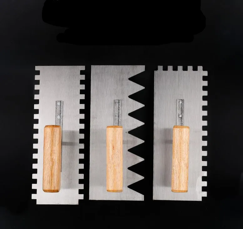 

Multi-specifications toothed trowel square tooth sawtooth trowel tile gray knife trowel construction tool