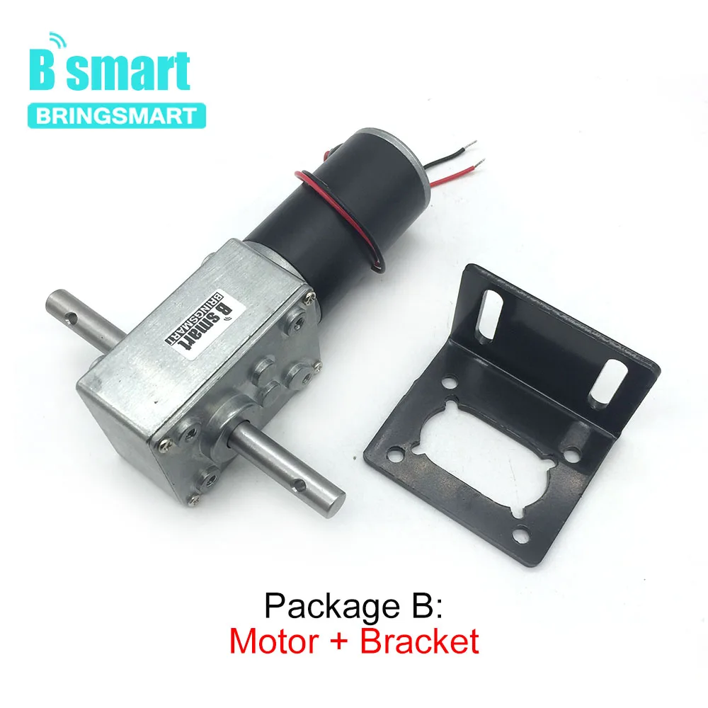 Bringsmart 31zy двойной вал червячный DC мотор-редуктор 12V обратный Редуктор Мини моторы 24V высокий крутящий момент с встроенной функцией спуска затвора автоматическая сушилка