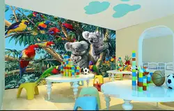 Пользовательские 3D фото обои KidsRoom фреску бамбук панда красоты Картина маслом HD фото диван ТВ фон нетканые обои росписи