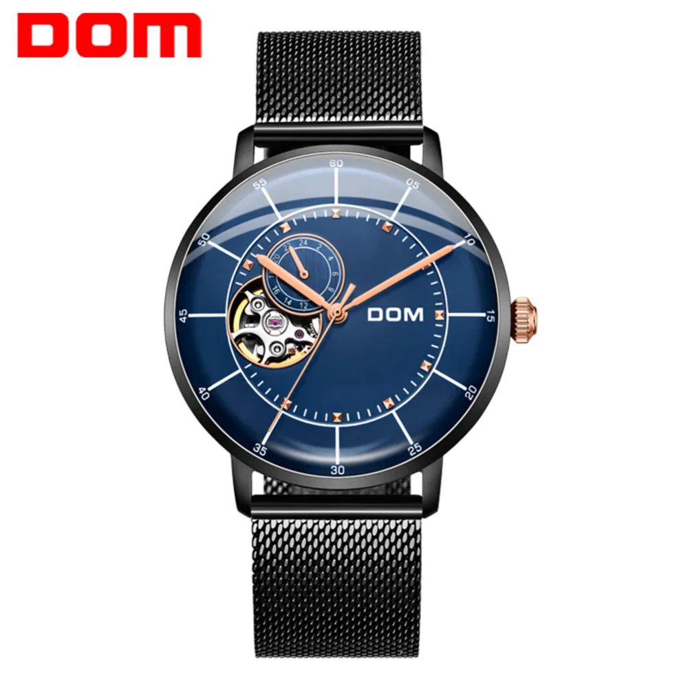 DOM Mens Watches Top Brand Luxury Automatic Mechanical Watch Men Full Steel Business Waterproof Watch Relogio Masculino M-8119 DOM Mens Watches Top Brand Luxury Automatic Mechanical Watch Men Full Steel Business Waterproof Watch Relogio Masculino M-8119
