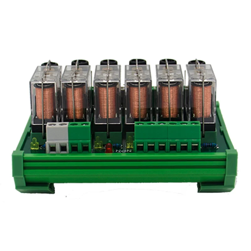 6 канальный 1 SPDT DIN рейку OMRON G2R 24V DC/AC с предохранителем интерфейс релейный