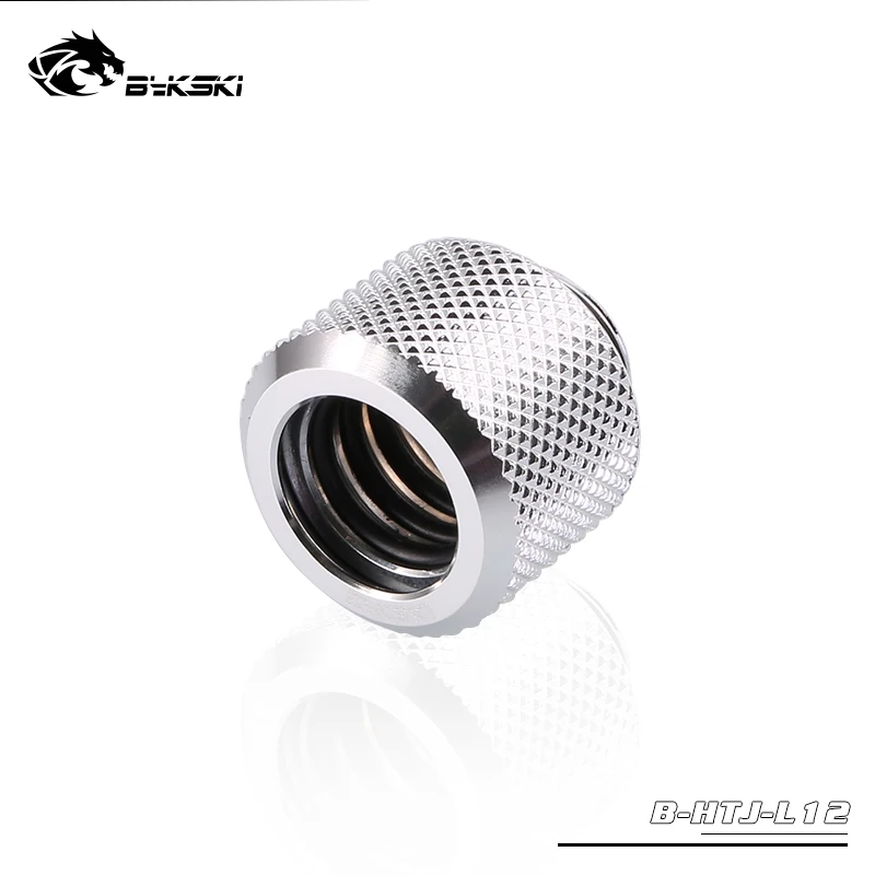 

BYKSKI OD12mm Hard Tube Fitting Hand Compression Fitting G1/4'' Computer Accesspries Fitting use for 12mm Diameter tube