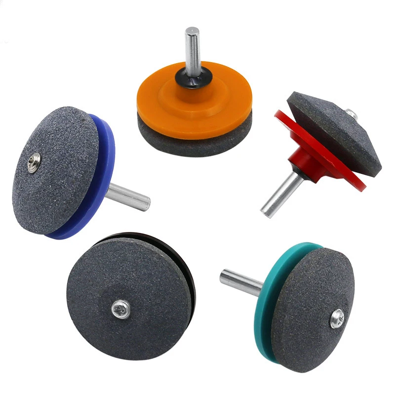 

50MM Faster Blade Sharpener For Lawn Mower Universal Grinding Rotary Drill Cutter Lawnmower Blade Sharpener Garden Abrasive Tool