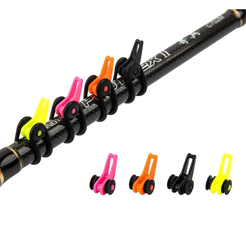 

5pcs Fishing Rod Pole Hook Keepers Holders Lures Jig Fuji Hooks Safe Keeping For Lures Bait Fishing Rods Shackle Rock Rafting