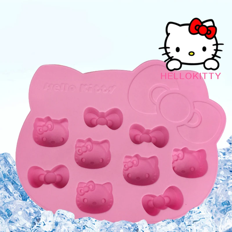 Cute Hello Kitty Silicone Mold for Baking Cake Cookie Chocolate Ice