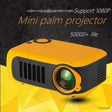 Карманный портативный мини ЖК 1080p проектор 80 дюймов изображение мини мобильный проектор для детей поддерживает HDMI Micro SD USB