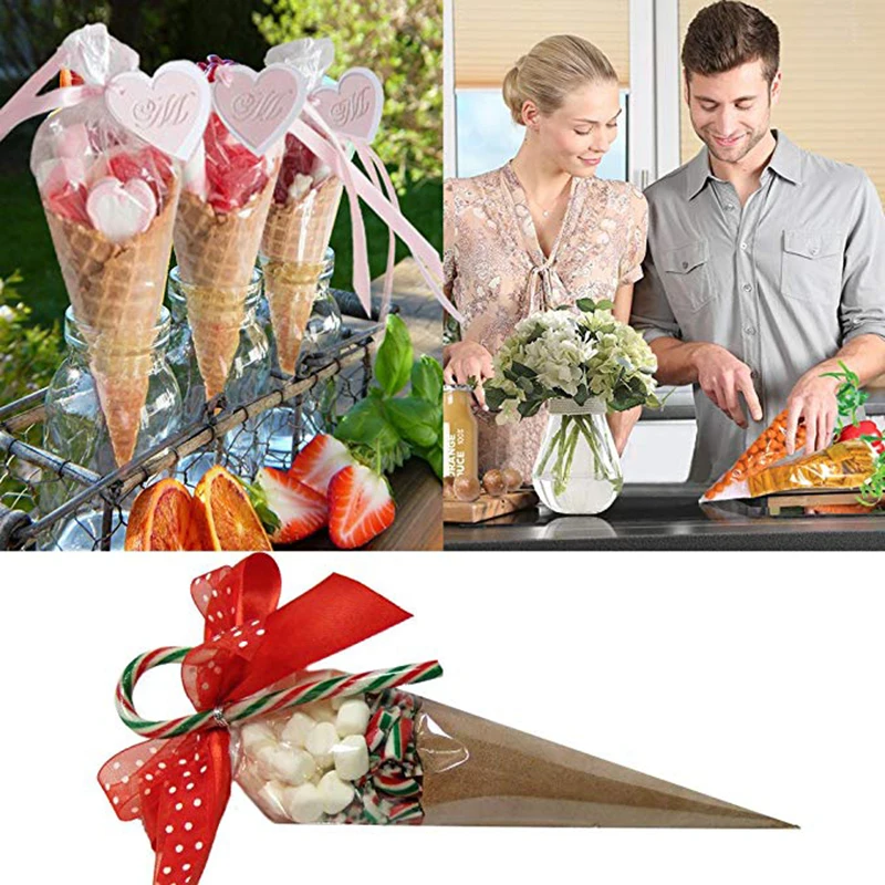100pcs-lot-DIY-Candy-Bag-Wedding-Favors-Birthday-Party-Decoration-Sweet-Cellophane-Transparent-Cone-Storage-with