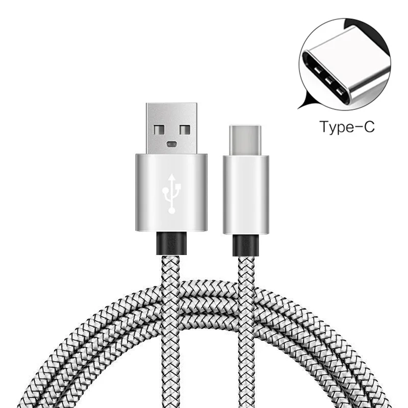 Кабель USB type C 1 м для быстрой зарядки usb c передачи данных huawei samsung S10 S9 Xiaomi mi 8 Red Note 7