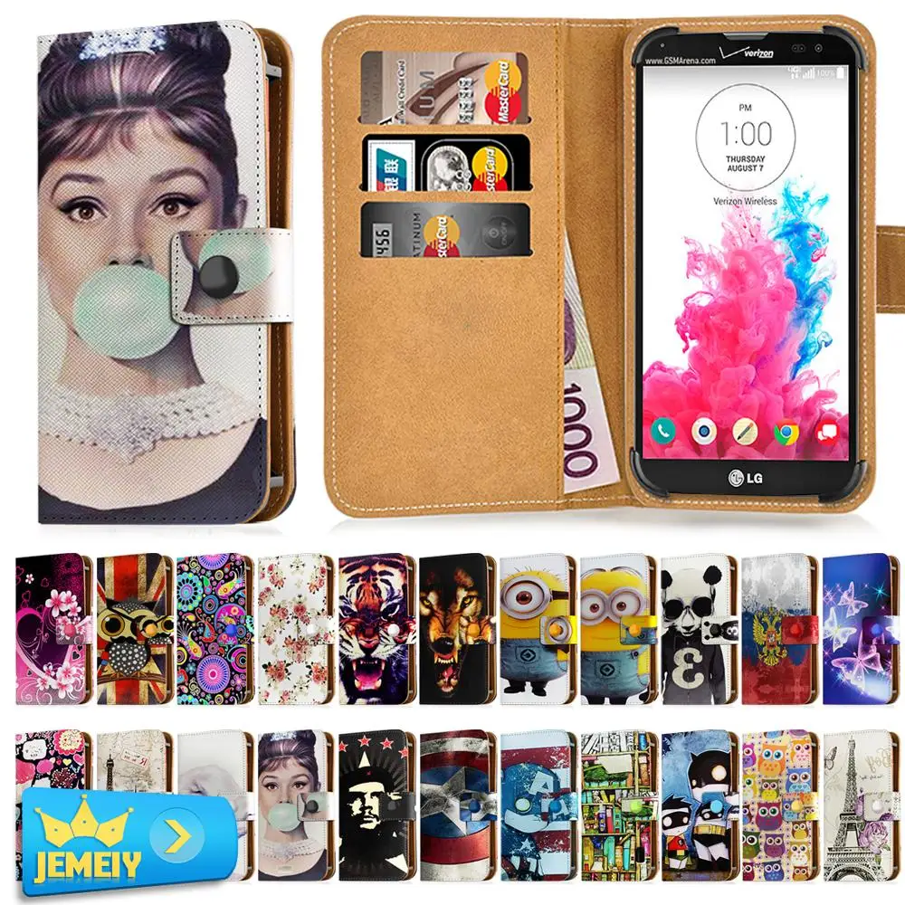 For LG Ray/Vista 2/G Stylo Universal Printed PU Wallet