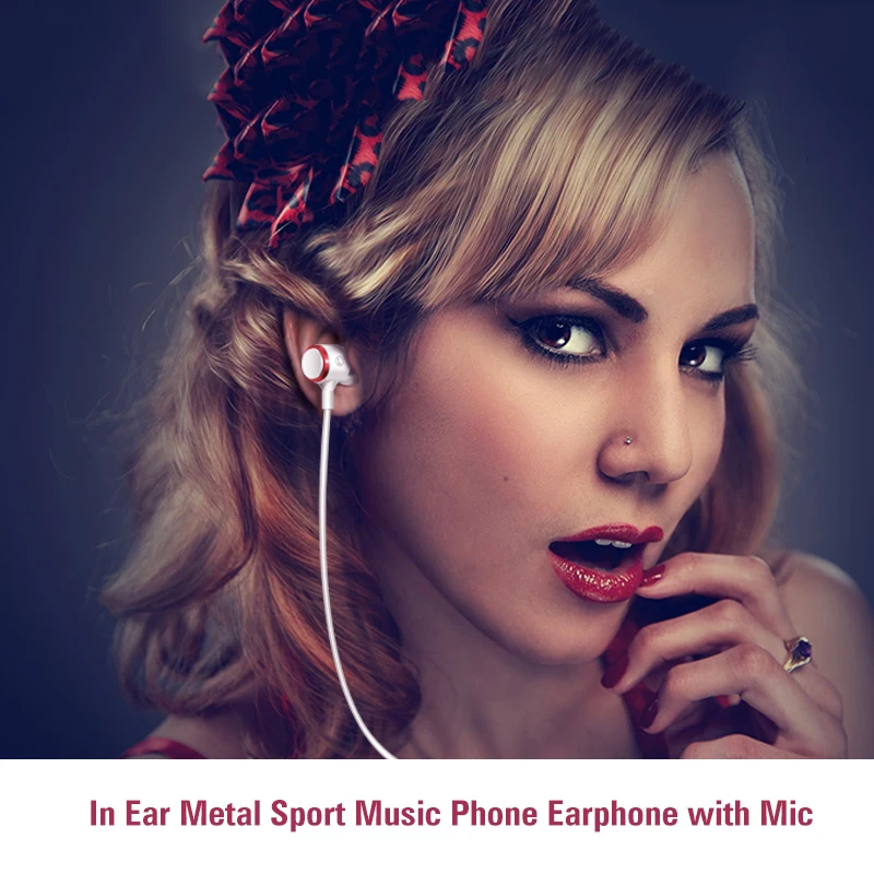  Hot Sale 3.5 mm Wired Earphone Metal Stereo Bass Headphones With Microphone in-ear Earphones Headph - 32976574485