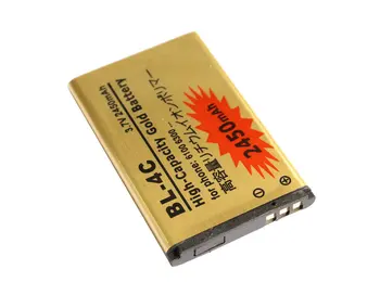 

Ciszean 30pcs/lot 2450mAh BL-4C BL 4C BL4C Gold Replacement Battery For Nokia 6100 6300 6260 6301 7705 Twist 7200 7270 8208