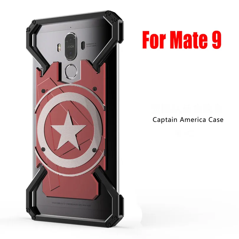 Модный Алюминиевый металлический чехол с рисунком капитана США для Huawei P30 Pro P20 P10