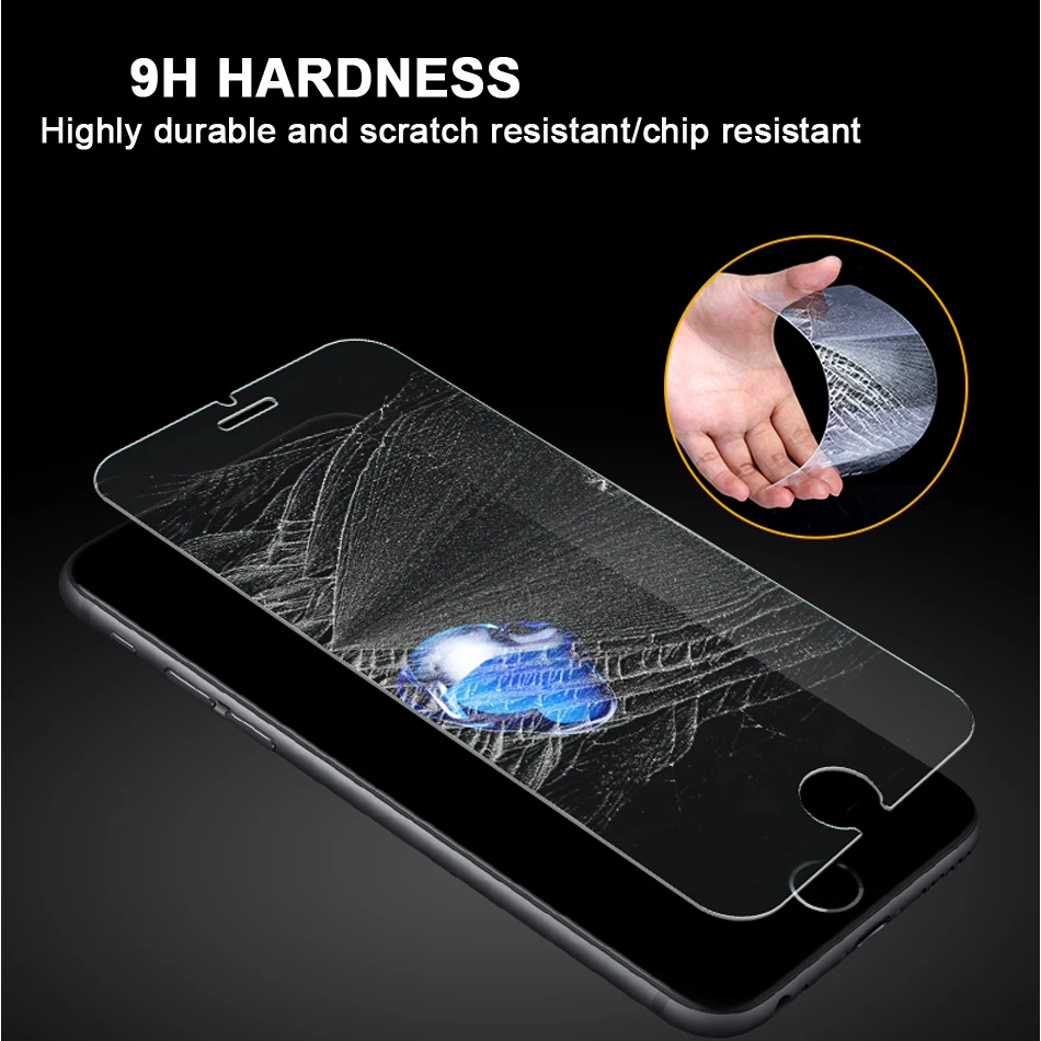 CHOETECH Защитная пленка для экрана iPhone X 8 7 6 5s HD Ультрапрозрачная 0 26 мм толщина 9 H