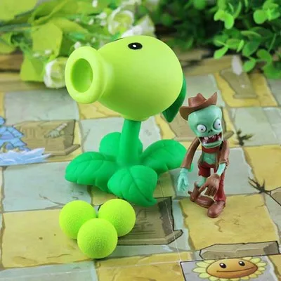 2019 PVZ Растения против Зомби Peashooter фигурка аниме модель игрушки подарки игрушки для детей Высокое качество Старт мягкими растений