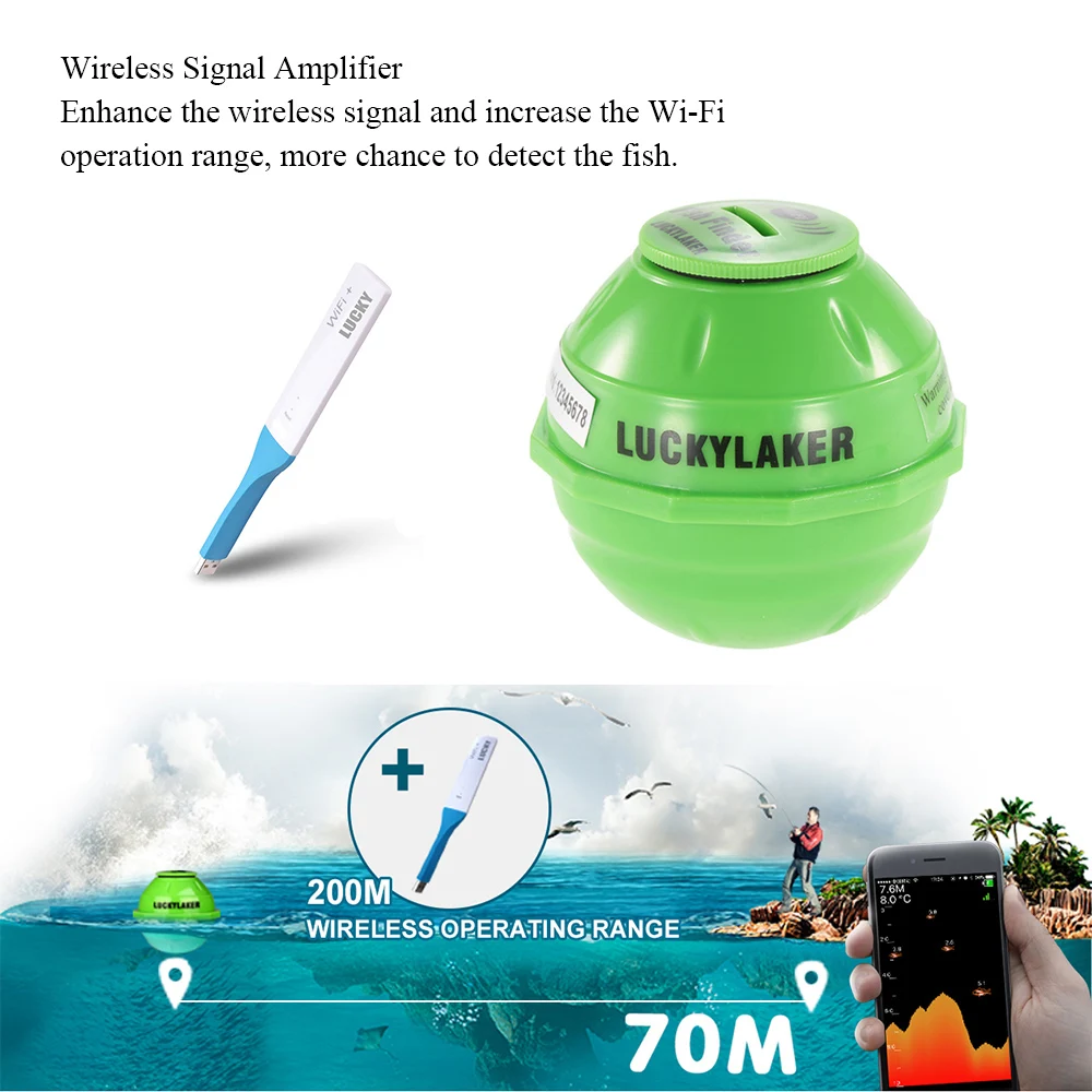 محظوظ سونار اللاسلكية Fishfinder الروبوت المحمولة الاستشعار سونار السمك مكتشف أعمق البحرية findfish Wifi الأسماك مكتشف صدى سونار