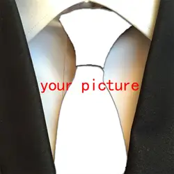 Мужской s индивидуальный 3D Печатный галстук модный DIY дизайнерский галстук мужской принт Забавный Повседневный Свадебный шейный платок