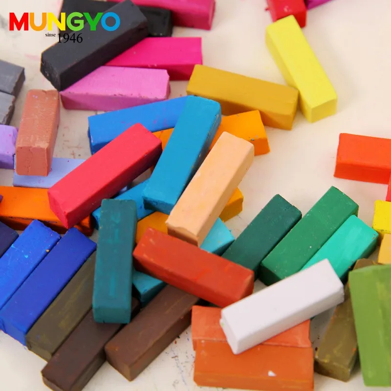 Quadrado tipo Pastel Mungyo Pastéis Macios Curta 24 32 48 64 Cores Conjunto Coloração Pastel Arte Desenho Mps Cor 5 Cheap crayon art