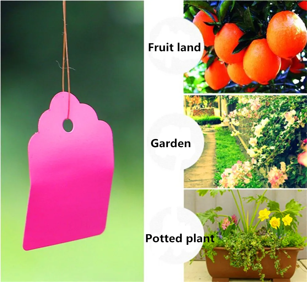 

3.6x2.5cm Lot 100pcs Strip Line Garden Label Plant Hanging Tag Mini Seed Signs Hot gardening label plastic tags waterproof F80