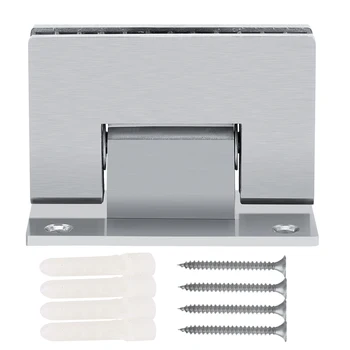 

8-10 mm Bracket Frameless Wall to Glass Shower Door Wall Mount Hinge Door Hinges Bathroom Shower Wall Door Hinges New Arrival