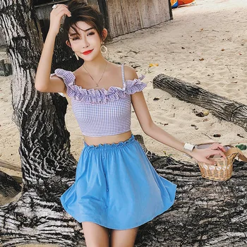 

Swimsuit 2019 Women's Korea Surf Suit For Surfing Swimwear Wholes Stretch Tight Women Pure Swim Spot Print Polyester Sierra