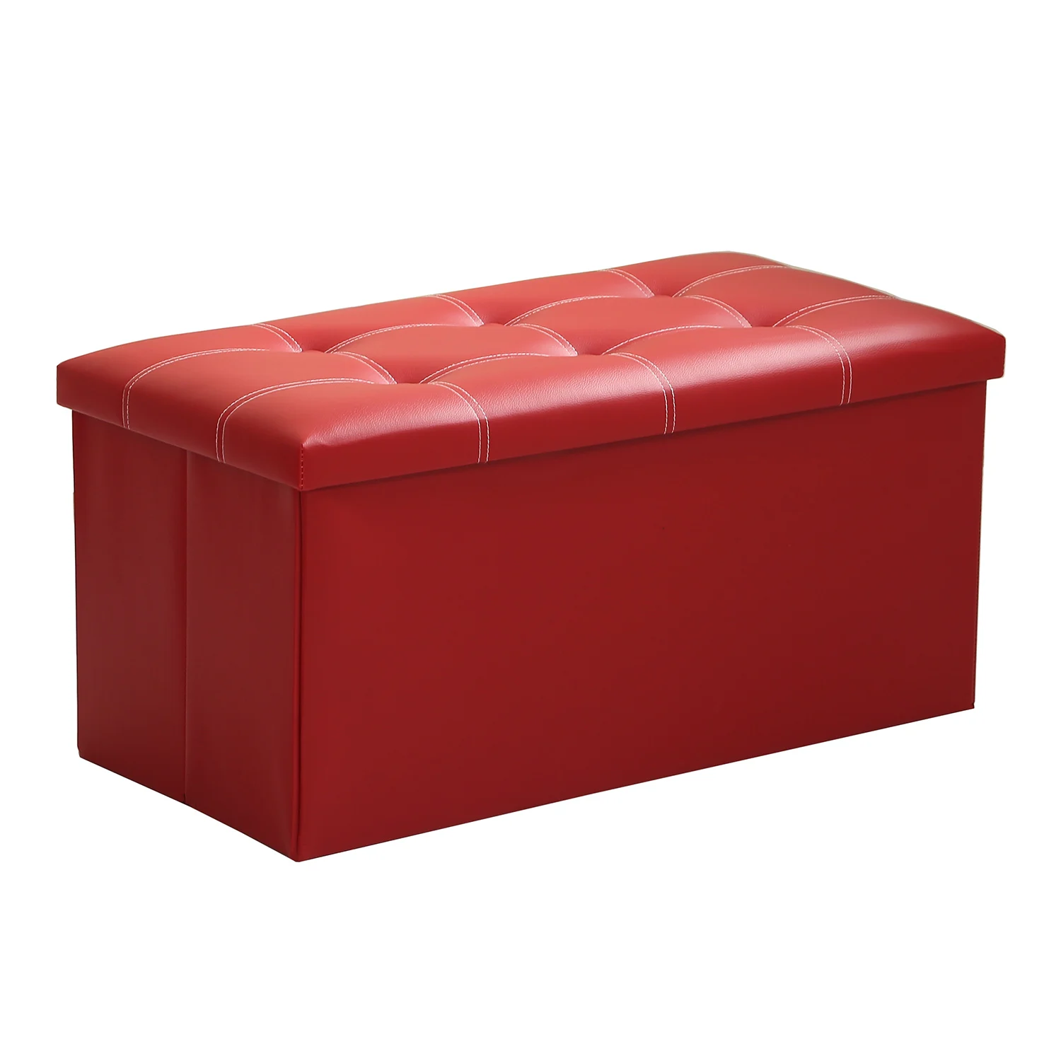 2019 Large Folding Storage Faux Leather Pouffe Seat Stool Box Aeproduct Getsubject