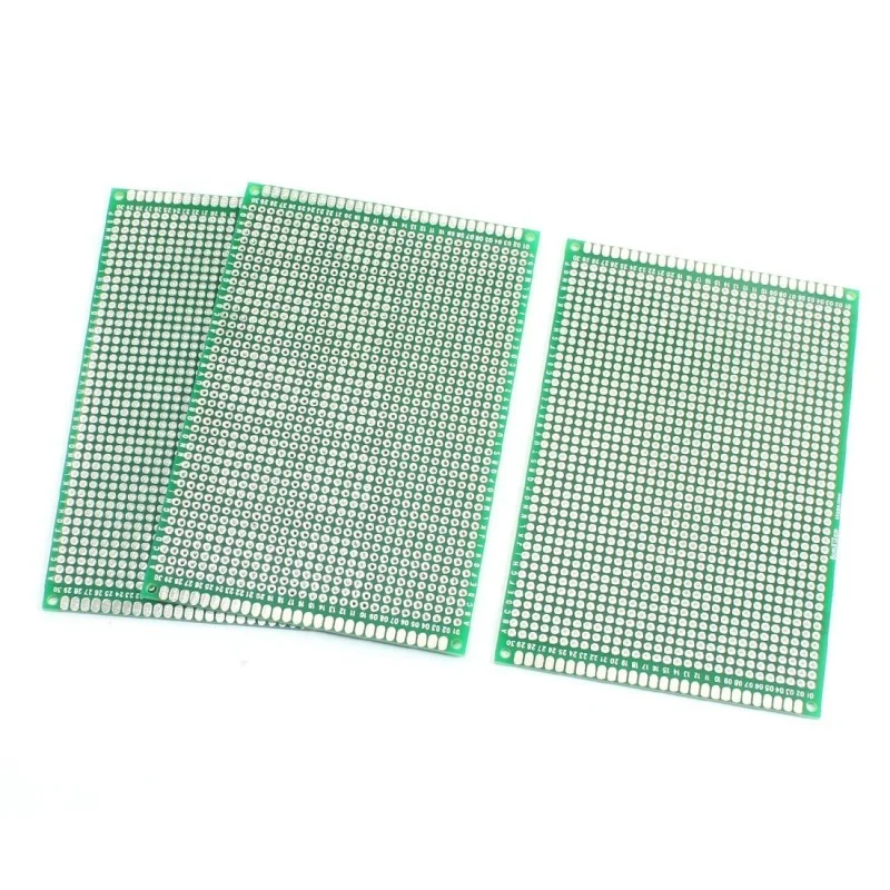 

3Pcs Double Side Protoboard Prototype Printed Circuit Board 8cm x 12cm