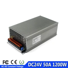 Одиночный выходной источник питания DC 24V 50A 1200W трансформатор 220V