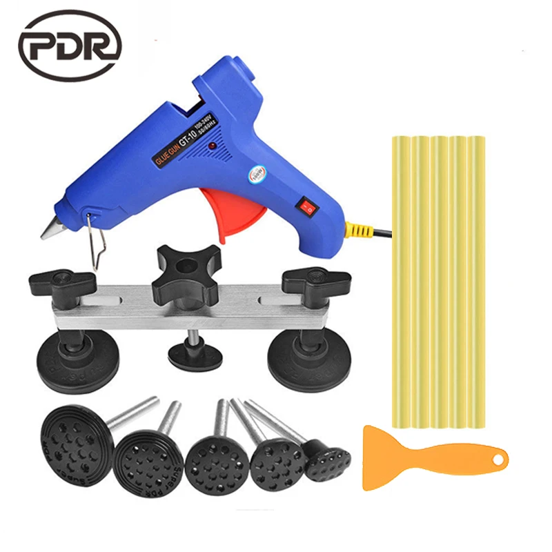 

PDR Tools Kit Dent Removal Paintless Dent Repair Tools Car Body Repair Kit Bridge Puller Glue Rods Auto Tools For Dent