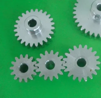 

1M-22Teeths Outer Diameter:24mm Inner Hole:5mm Aluminum Gear Cylindrical Spur Gear