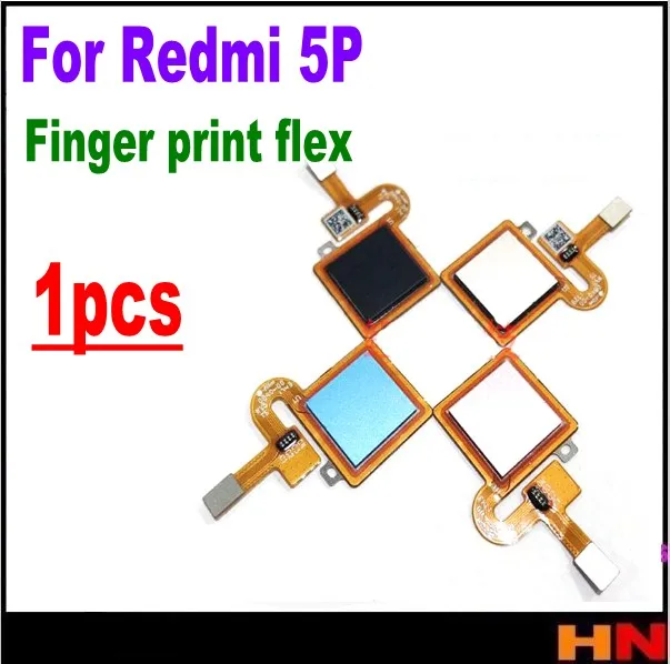 1pcs For Redmi 5P fingerprint scanner fpc finger print Flex Cable Accessories | Мобильные телефоны и аксессуары