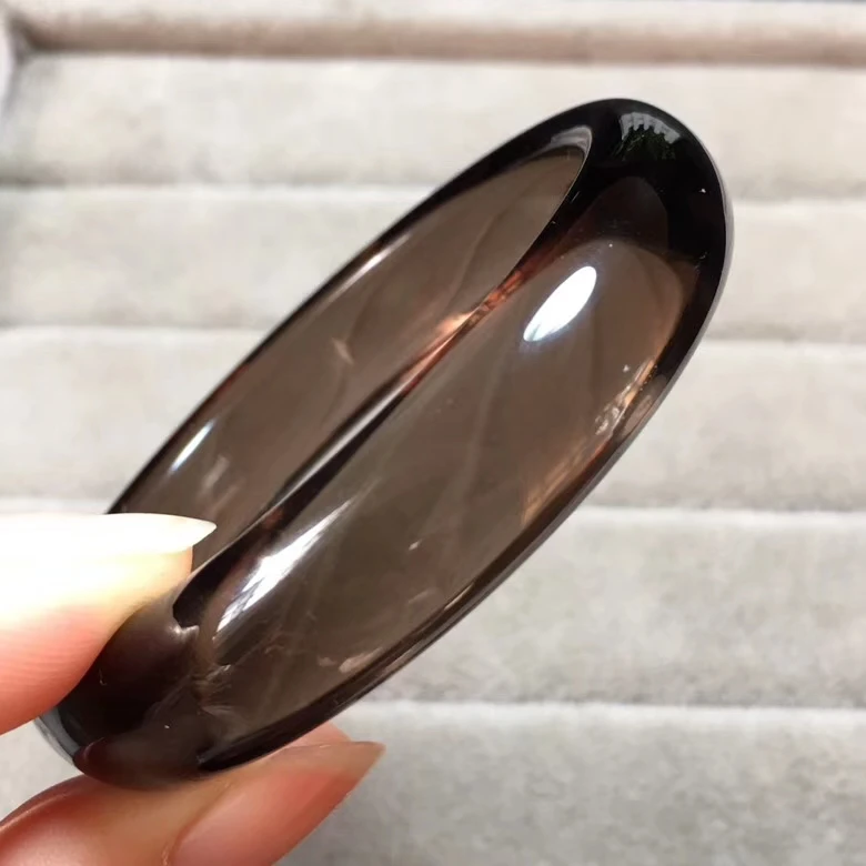 

Top Quality Natural Ice Black Obsidian Man Woman Bangle 15x9mm 52mm 53mm 54mm 55mm 56mm 57mm 58mm 59mm 60mm 61mm 62mm 63mm AAAAA