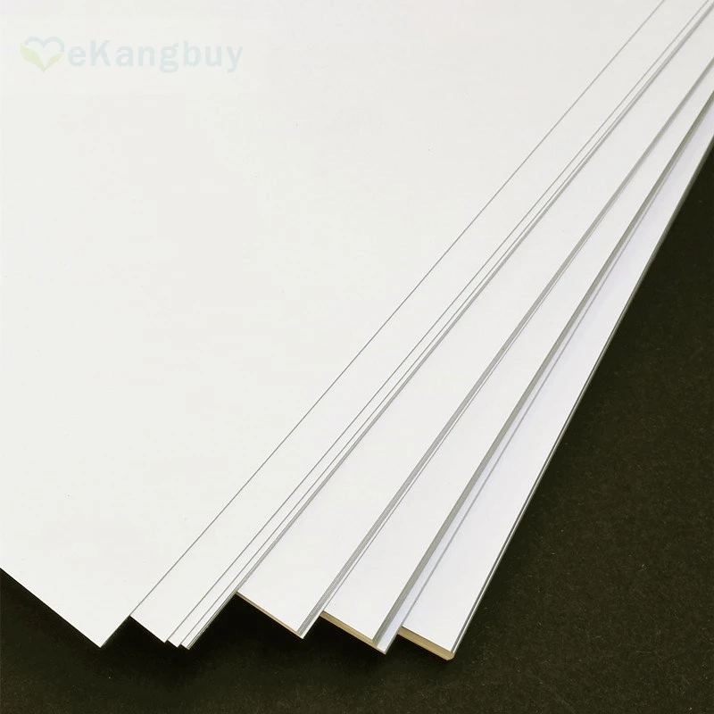 

50sheets A4 White Black Paper Card Matte Paperboard Card making Sketch Drawing Paper 150~300gsm