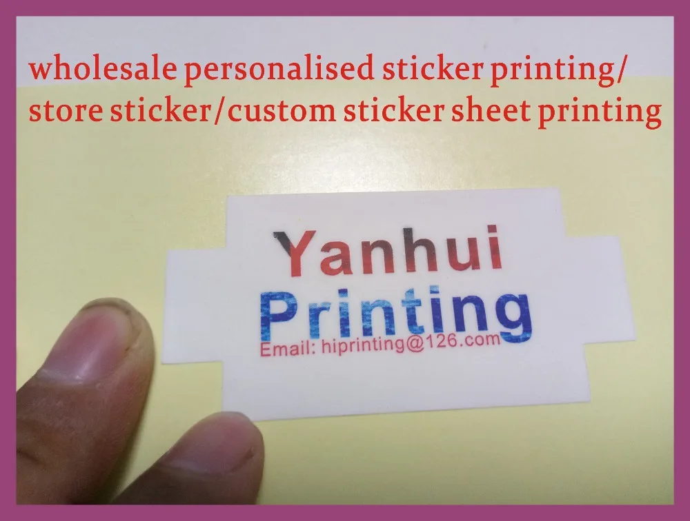 wholesale personalised sticker printing/store sticker/custom sticker