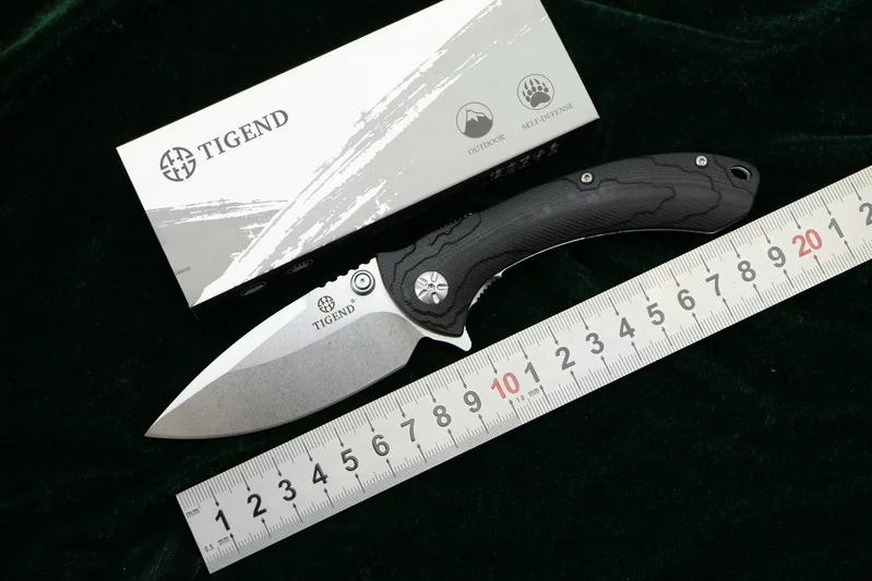 TIGEND CF1814 складной нож 8Cr14Mov лезвие G10 + стальная ручка Кемпинг Охота на природе