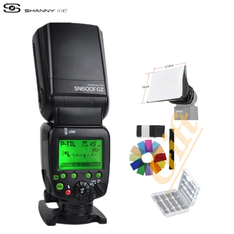 

Shanny GN60 SN600FGZ P-TTL 1/8000 s Slave Flash Sulla Fotocamera speedlite for Pentax K100 K100D K200D K-K-x K-r K-K-K-
