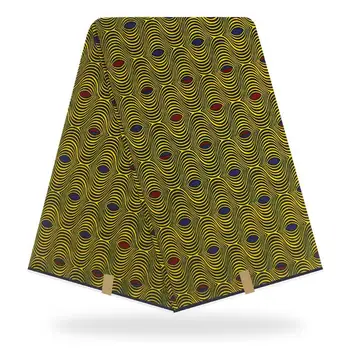

Guaranteed Real Wax Block Print 6 Yards African Print For Women Maxi Flare Skirt Yellow Y-94