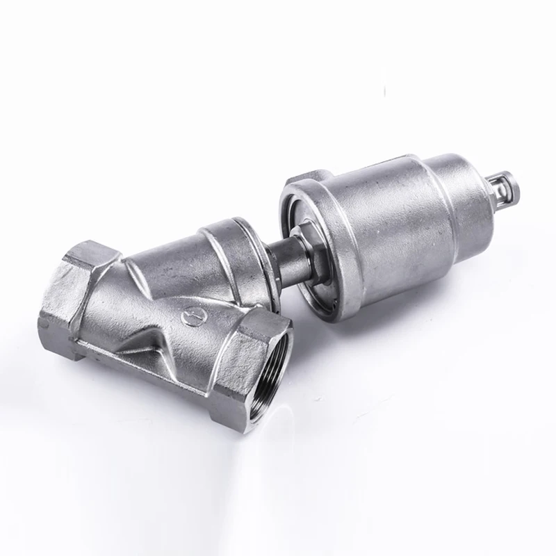 1/2 &quot3/4&quot 1 &quotЖенская нить Y Тип пневматический угловой клапан DN15 DN20 нержавеющая