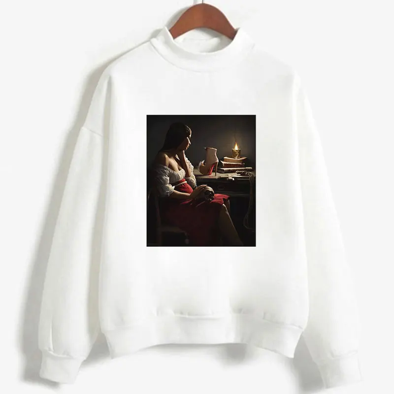  New Hoodie Sweatshirt Autumn Winter Michelangelo Long-Sleeved Fleece KPOP Vogue Harajuku Funny Cart