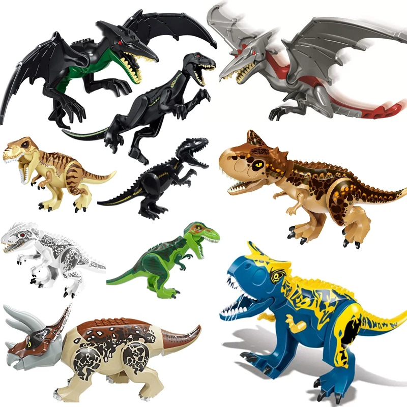 

Jurassic World 2 Brutal Raptor Building Blocks Compatible LegoINGly Dinosaur Bricks Tyrannosaurus Indominus I-Rex Assemble Toy