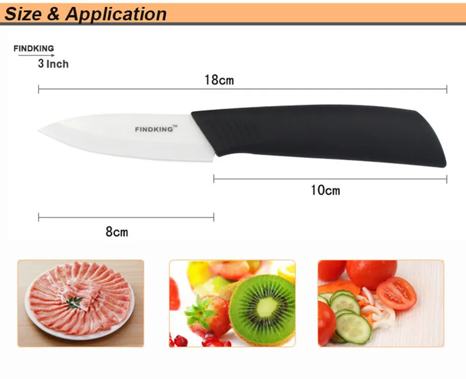 Высококачественный кухонный Керамический нож набор ножей " 4" " 6" дюймов+ Овощечистка+ Чехлы кухонные инструменты