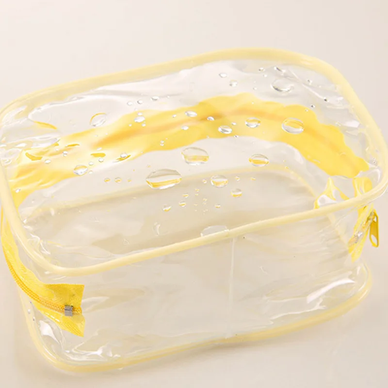 جديد 3 ألوان المكياج المنظم حقيبة أدوات الزينة الاستحمام حقيبة التخزين النساء للماء شفافة الزهور PVC السفر التجميل أكياس