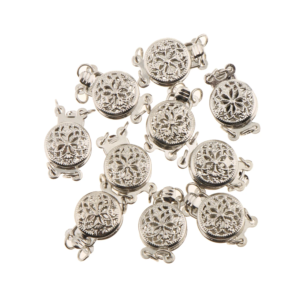 10 Pcs Copper Pendant Pinch Bails Connector Clasps Jewelry DIY Findings